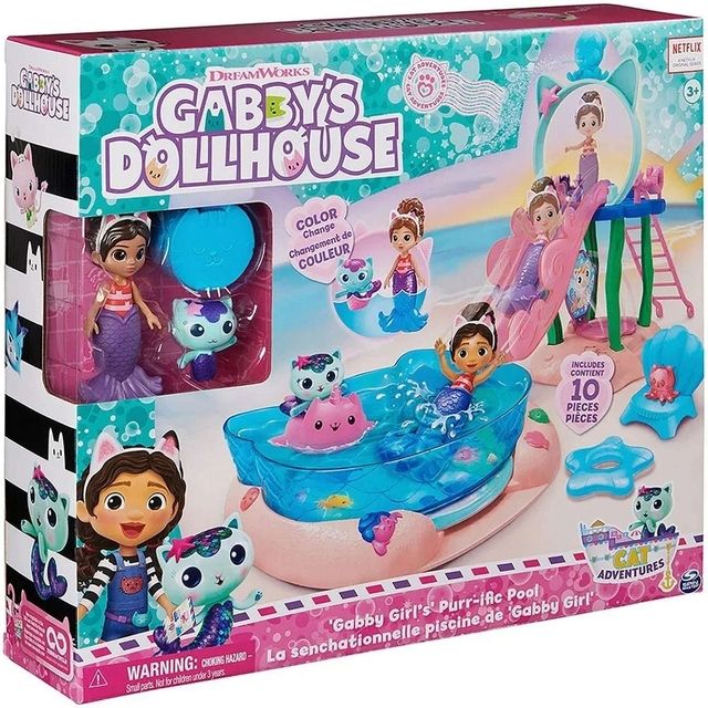 Gabby's Dollhouse Pool Party Playset