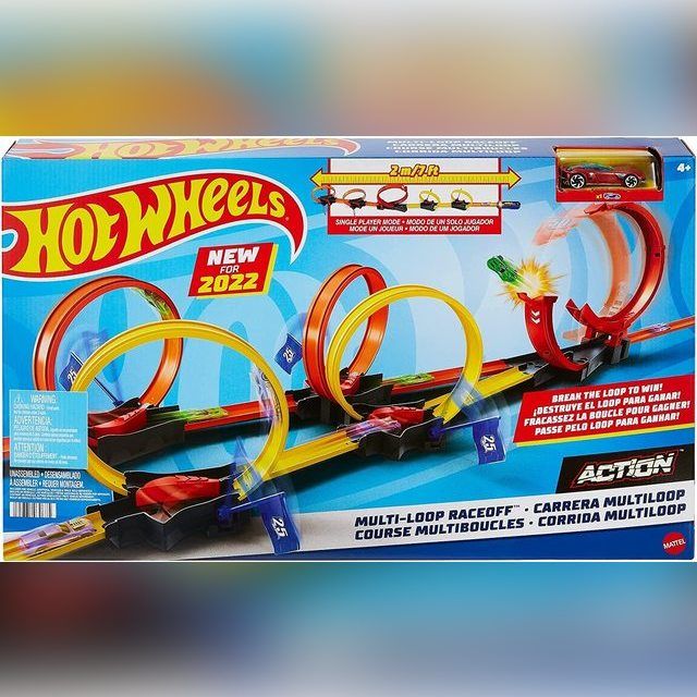 Hot Wheels Action Multi-Loop Raceoff Playset Penkios kilpos