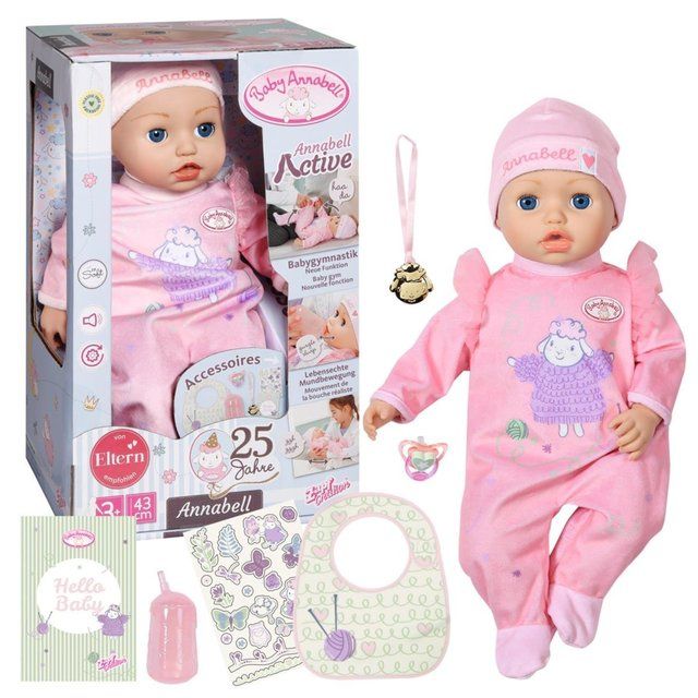 Interaktyvi lėlė Zapf Creation Baby Annabell Active 43 cm