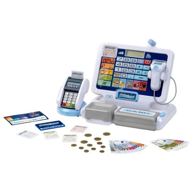 Cash register Play Money Set Tablet & Cash Register Station