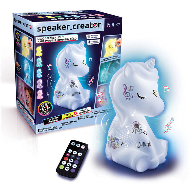Kolonėlė Speaker Creator Unicorn Light Up Speaker