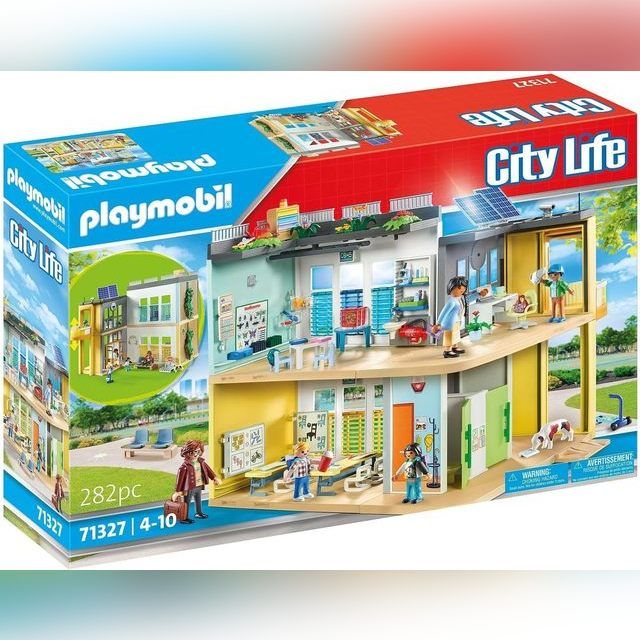 Constructor Playmobil Large School 71327