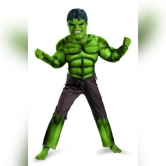 Kostiumas Avengers Hulk Classic Muscle Costume, Green