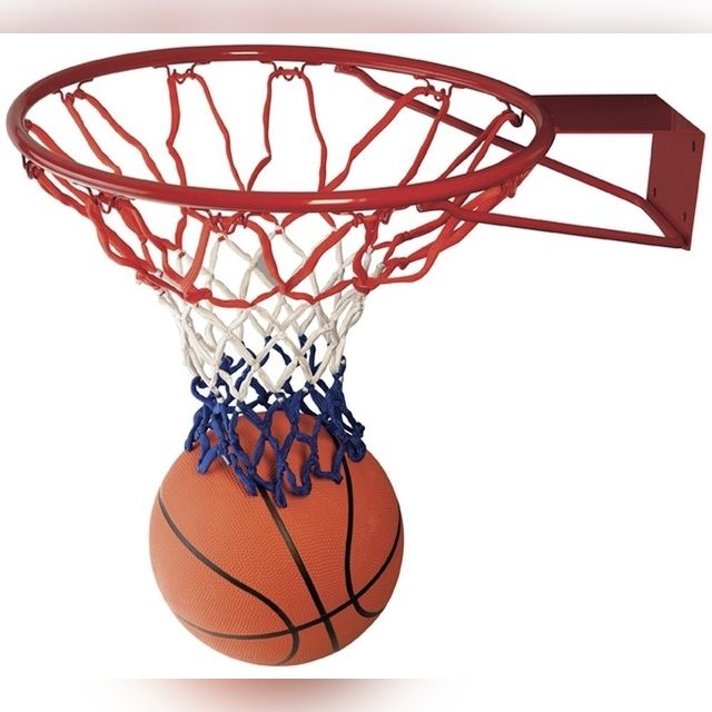 Krepšinio lankas su kamuoliu