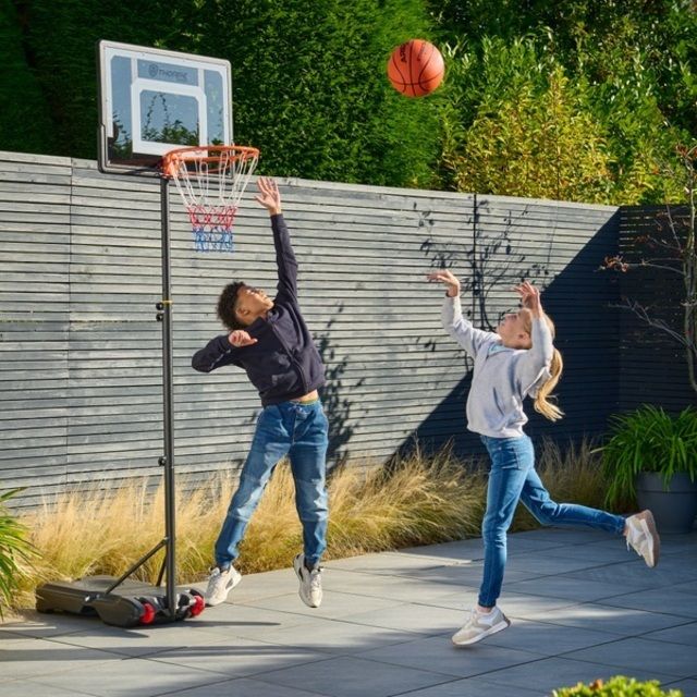 Krepšinio stovas Thorpe Sports Basketball Hoop Stand Portable 48" Backboard 155cm to 210cm