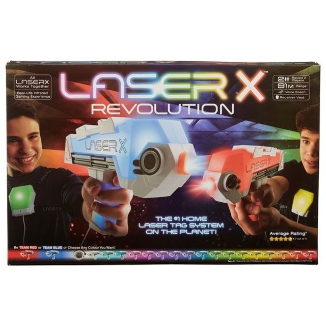 Laser X Revolution Double Blaster Pack dviejų žaidėjų lazerinių šautuvų rinkinys