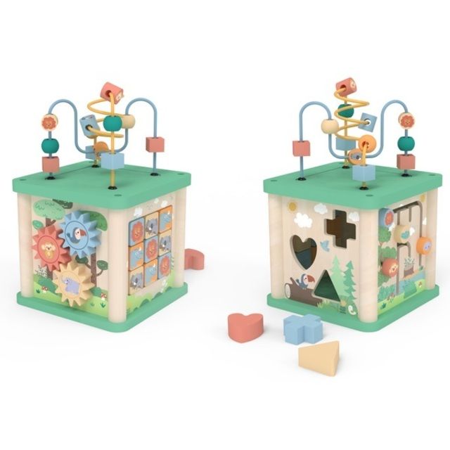 Squirrel Play Sort n Play Wooden Activity Cube