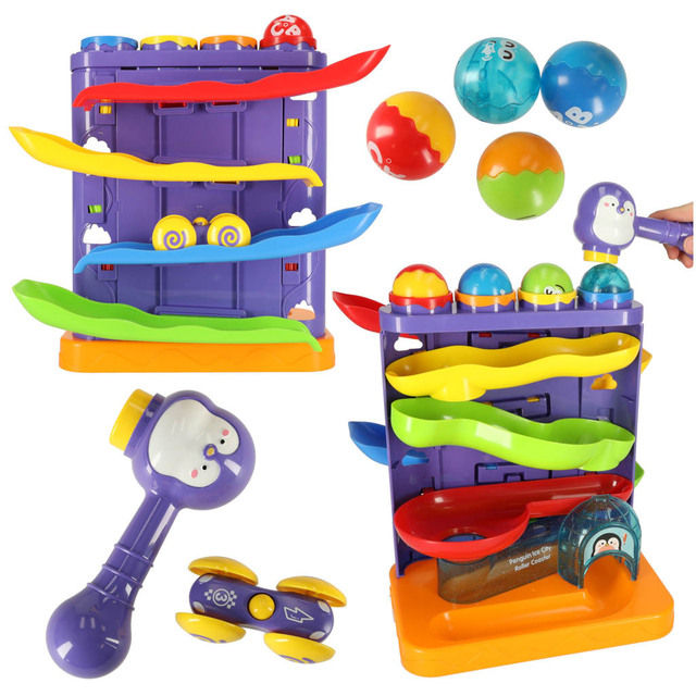 Educational toy 2in1 Fun ball and car track KX4292
