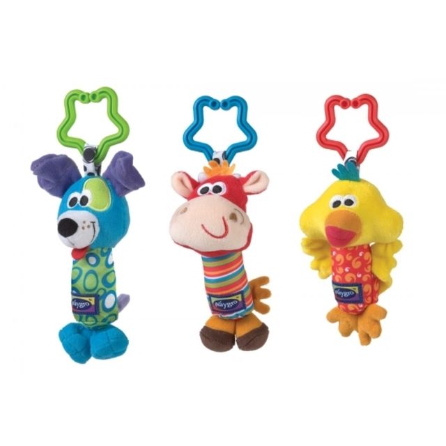 Lavinantis barškutis  3vnt.  Playgro Tinkle Trio