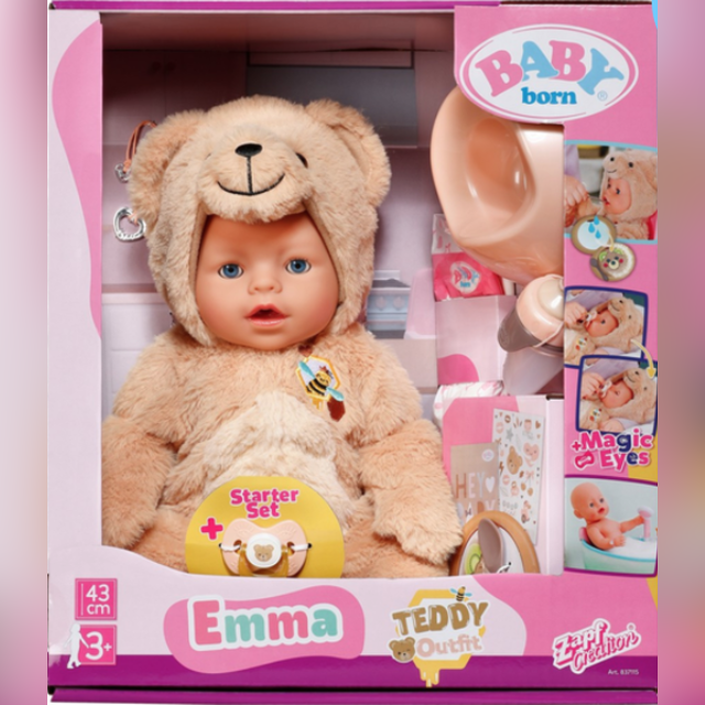 BABY born Emma Bear Style Doll 43cm