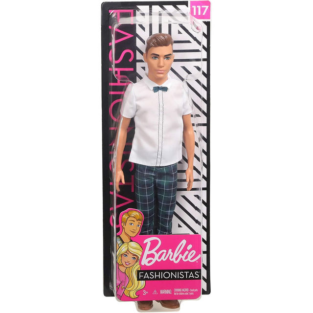 Lėlė Barbie Fashionistas Ken Shirt with bow tie