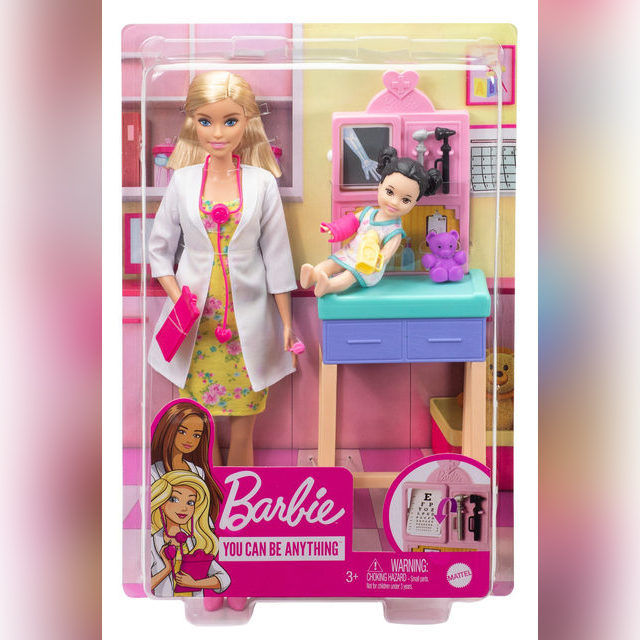 Lėlė Barbie pediatrė Barbie Careers Doll & Playset, Pediatrician (šviesus plaukai)