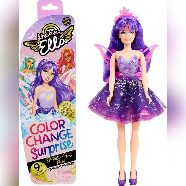 Lėlė MGA Dream Ella Color Change Surprise Feen Aria Lila