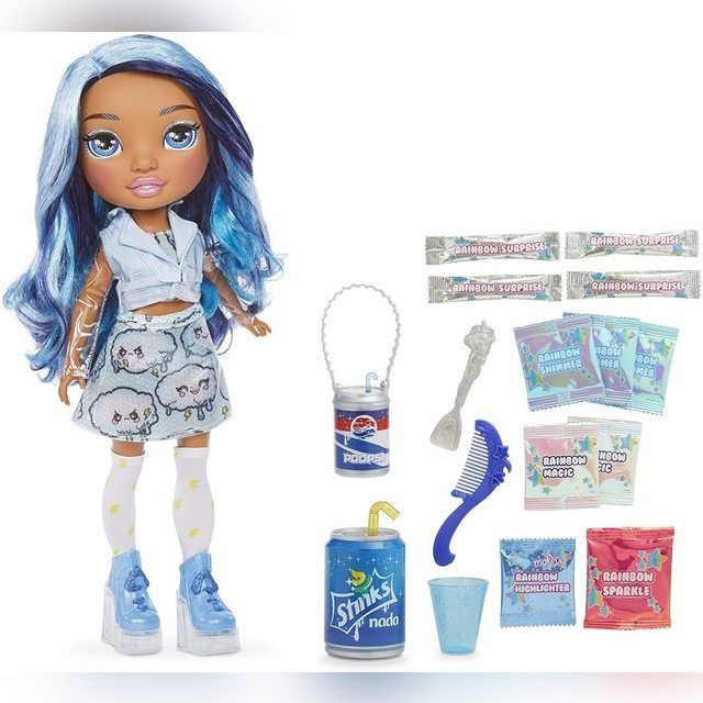 Lėlė Rainbow High 36 cm Blue Skye Doll with DIY Slime Fashion