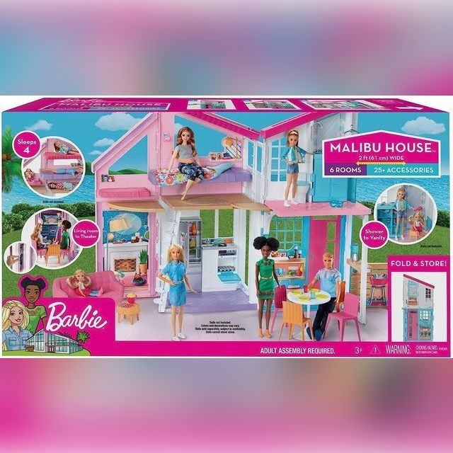 Lėlės Barbie namas Malibu, 2 aukštų