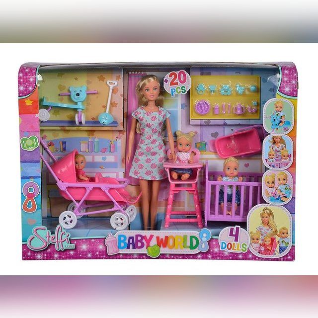 Steffi Love doll with Baby World accessories