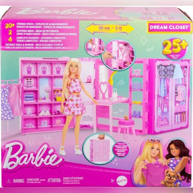 Doll wardrobe, with accessories Mattel Barbie Dream Closet HXD59