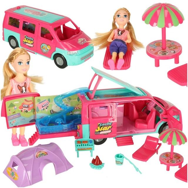 Doll Camping Car With Accessories KX3039