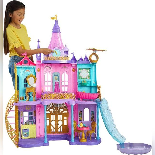 Lėlių namelis Mattel Disney Princess Magical Adventures Castle HLW29 .
