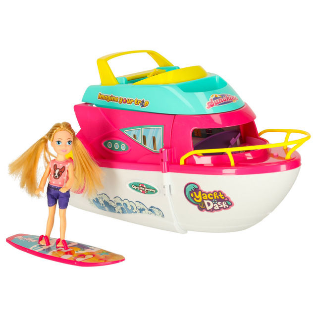 Doll Boat - Foldable Yacht Set with Doll Accessories KX3035