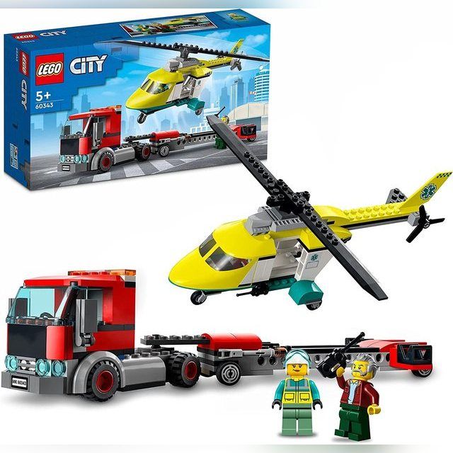 LEGO® 60343 CITY Rescue Helicopter Transporter