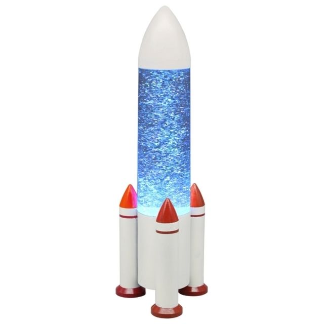 Lempa Rocket Glitter Lamp with USB