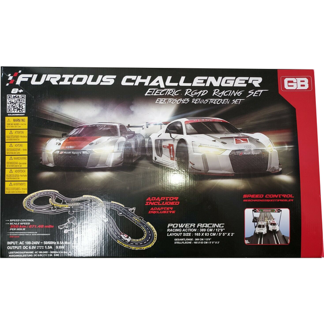 Lenktynių trasa GB Furious Challenger Road Racing Set 2 Audi