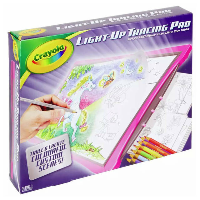 Light Up Tracing Pad - Trace & Create Colourful Custom Scenes with LED Backlight
