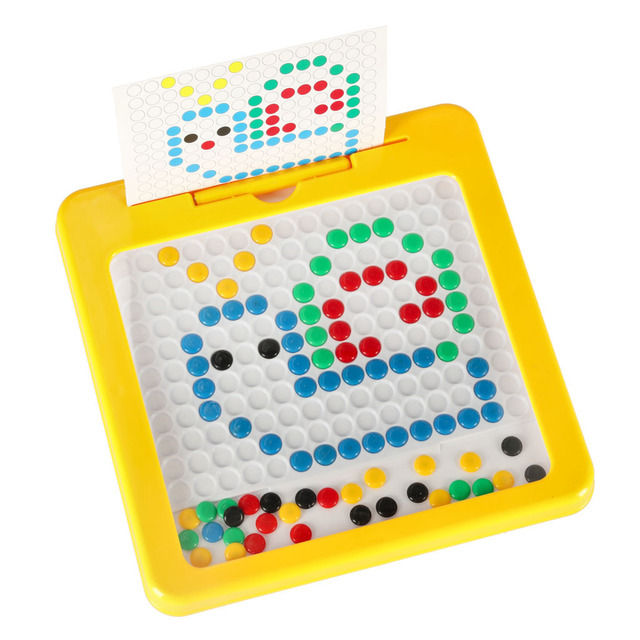 Magnetinė Montessori mozaikinė lenta su spalvotais taškeliais (KX3858)
