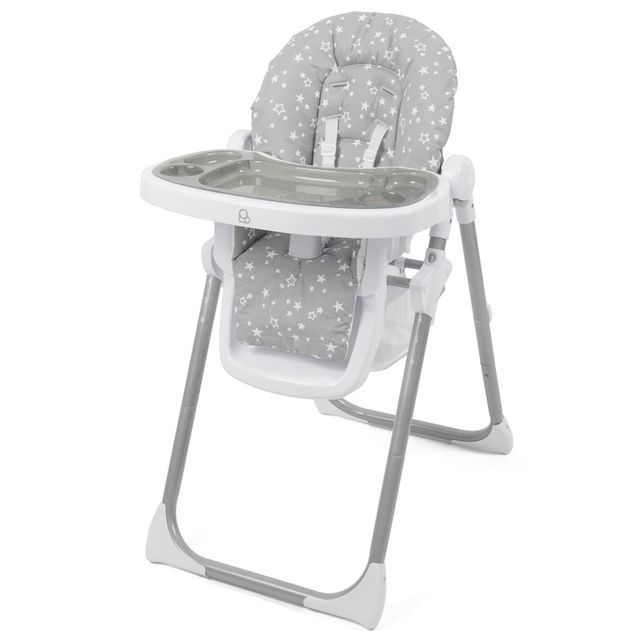 Babylo Hi Lo Highchair Grey Stars