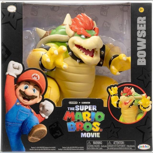 Mario figūrėlė Nintendo Super Mario 18cm Movie Bowser figure with Fire Breathing function