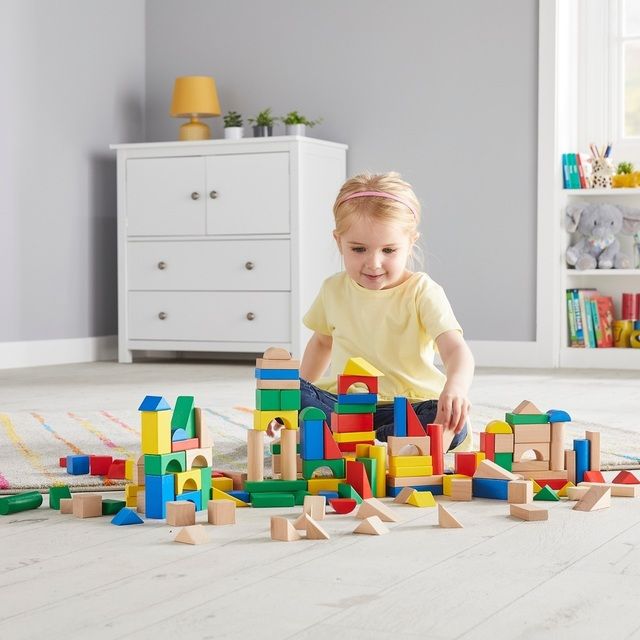 Medinės kaladėlės Squirrel Play 150 Piece Wooden Building Blocks