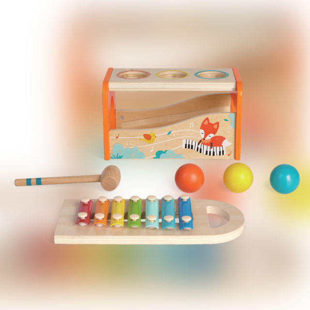 Medinis ksilofono - kamuolių žaidimas Gerardo's Toys