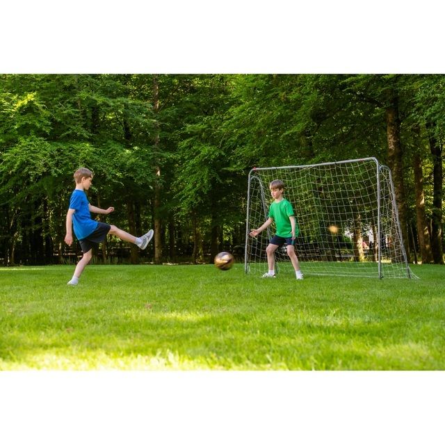 Metal football goal with net 2.4m 8ft x 5ft