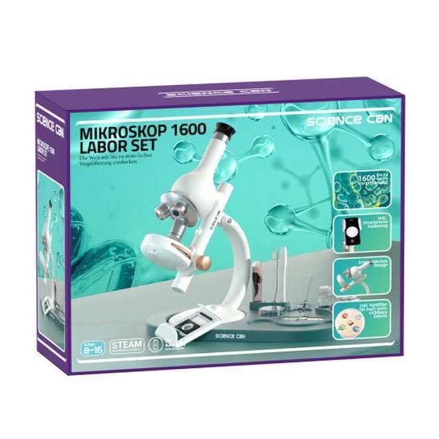 Science Can Microscope 40x-1600x Lab Set
