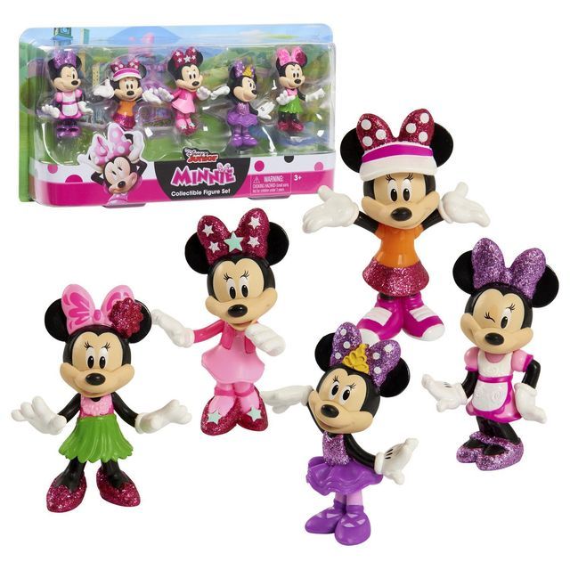 Disney Junior Minnie Mouse 5 Piece Collectible Figure Set