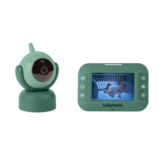 YOO Twist 3.5" Pan and Tilt Remote Baby Monitor with Night Camera