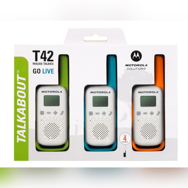 MOTOROLA walkie-talkies Talkabout T42 White 3 pcs