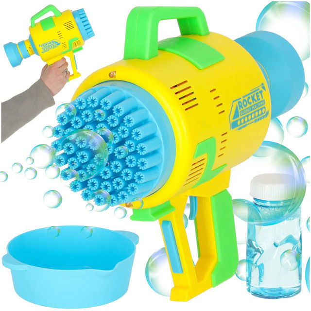 Soap bubble gun with accessories Bazooka Bubble KX4893_1