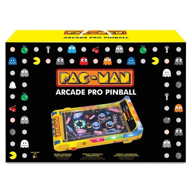 Pac-Man elektroninis arkadinis profesionalus pinbolo žaidimas Pac-Man Electronic Arcade Pro Pinball Game