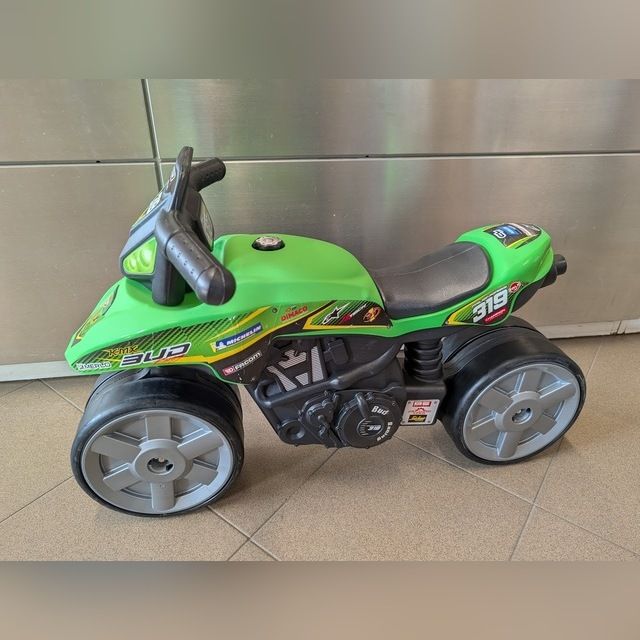 Kick scooter FALK motorcycle-scooter Bud Racing, green (exhibition, without wheel covers "kalpokas")