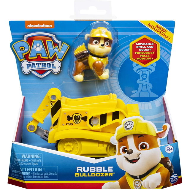 Paw Patrol – Transporto priemonė su figūrėle Rubble