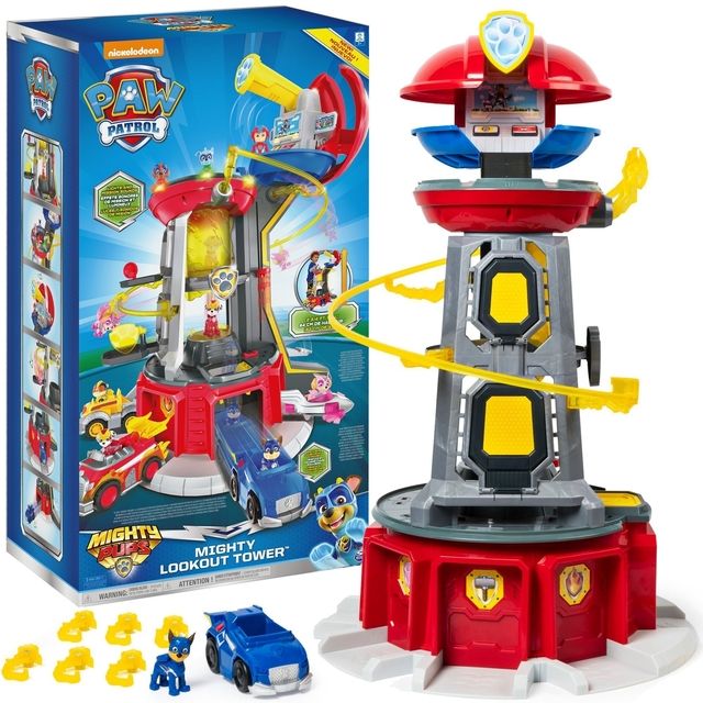PAW PATROL apžvalgos bokštas Mighty Pups Lookout Tower
