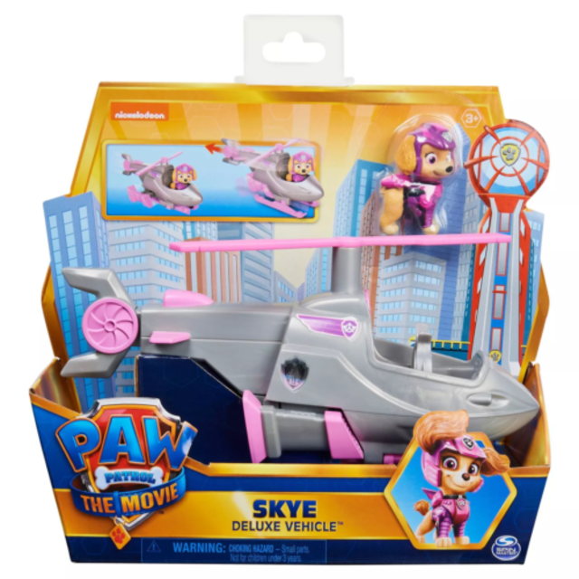 Paw Patrol – Transporto priemonė su figūrėle Skye Deluxe venicle