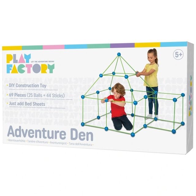 Play Factory nuotykių slėptuvės palapinės rėmas, 69 dalys
