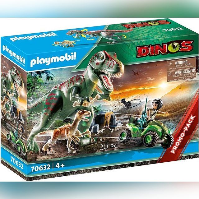 Playmobil 70632 Dinos T-Rex Attack with Raptor and Quad