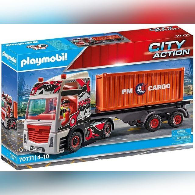 PLAYMOBIL 70771 City Action Sunkvežimis su krovinių konteineriu