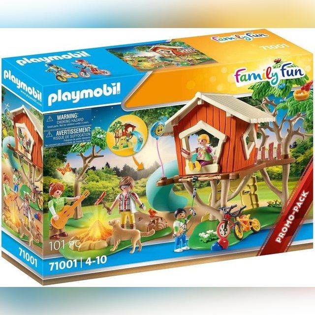 PLAYMOBIL 71001 Family Fun Adventure treehouse with slide