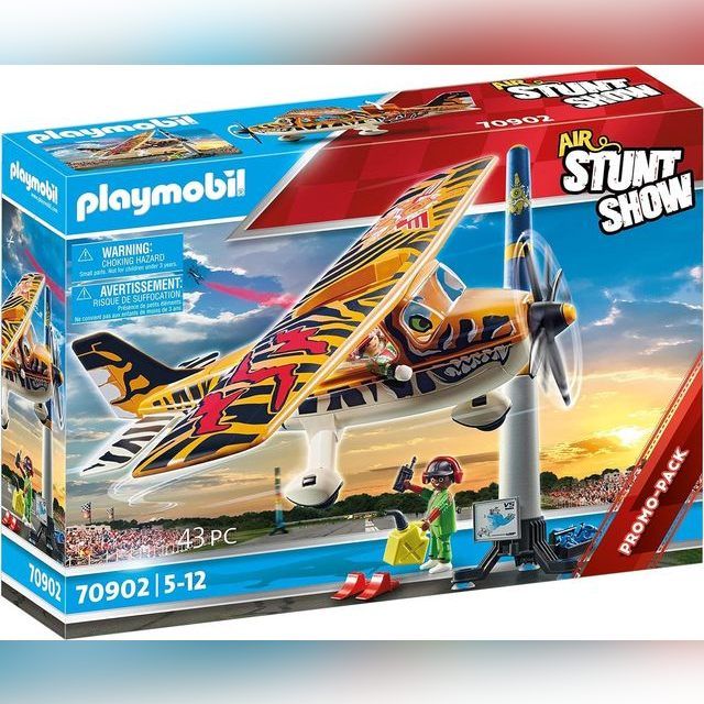 PLAYMOBIL Air Stunt Show Tiger Propeller Plane, 70902