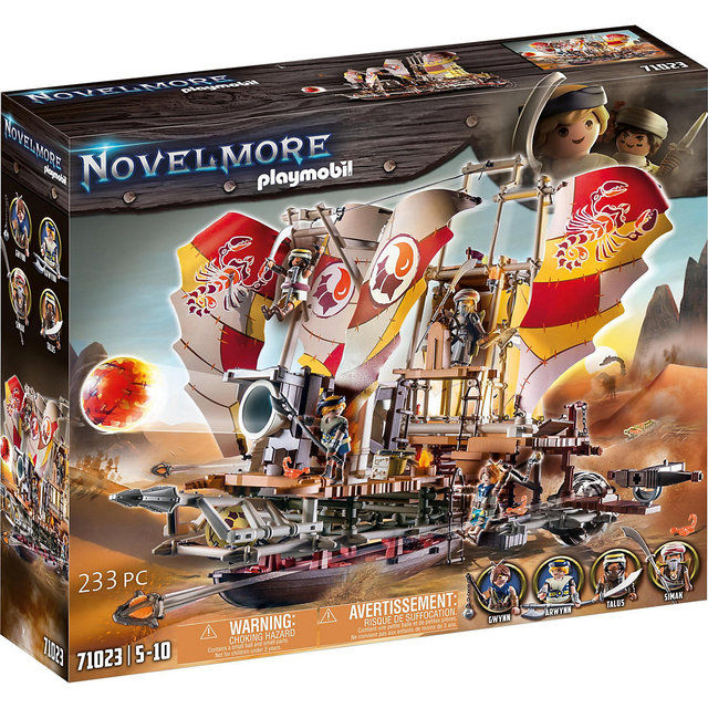 PLAYMOBIL Novelmore 71023 Sal'ahari Sands - Sand Storm Breaker, Mobile Ship